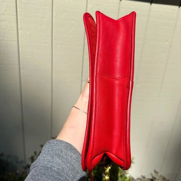 Vintage Coach Bag NYC Convertible Clutch 9635 red - Picture 6 of 15